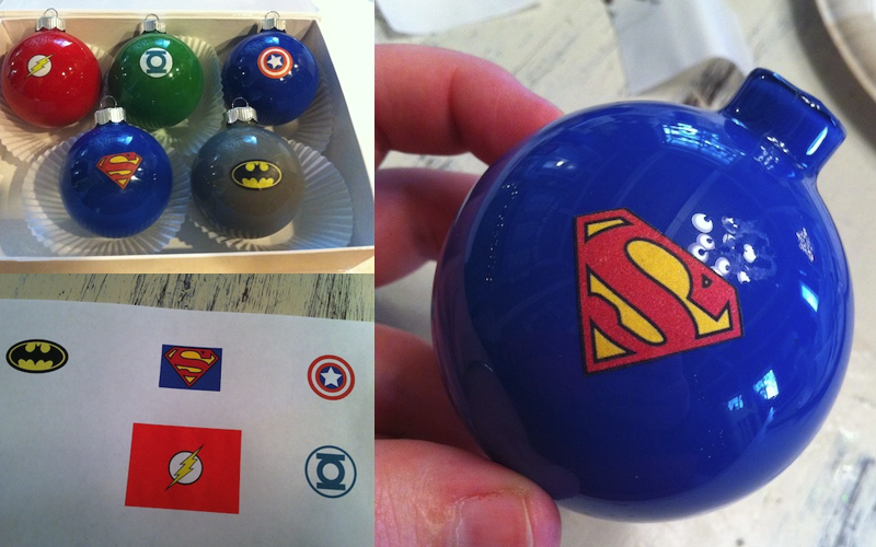 Geeky Crafts- Super Hero Ornaments