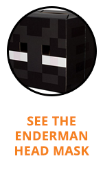 Enderman Head Mask for Minecraft Halloween