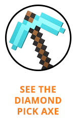 Diamond Pick Axe for Minecraft Halloween Costume