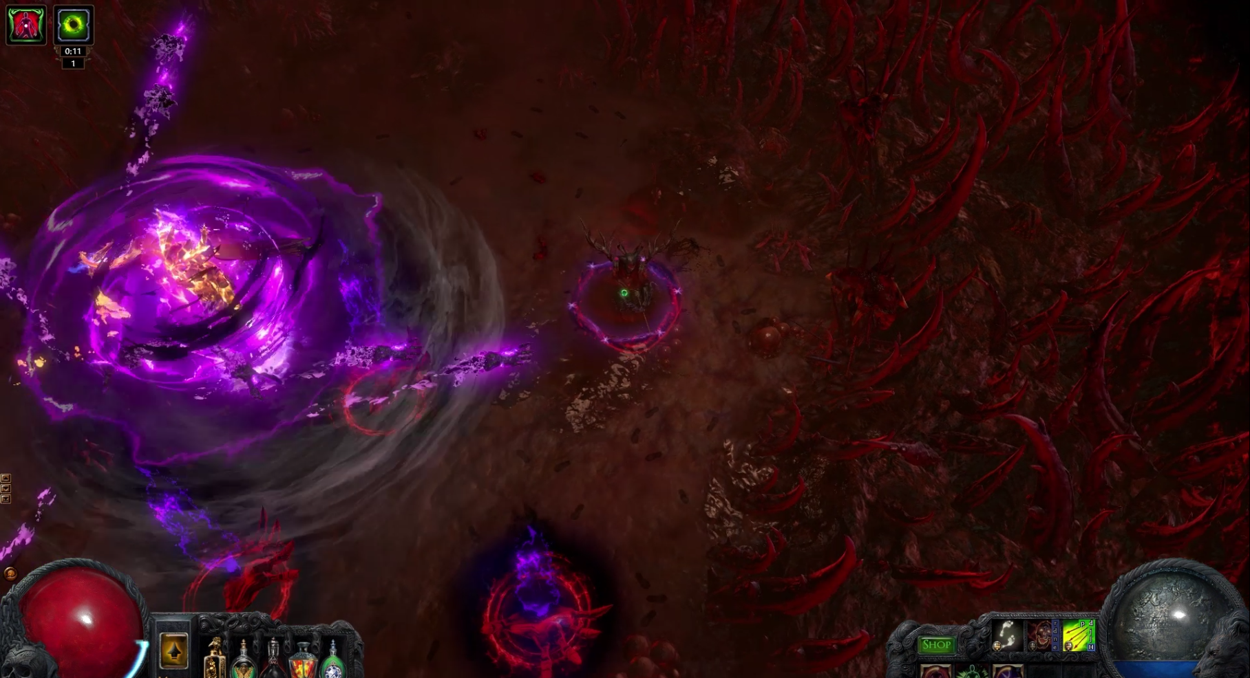 Breachlords boss fight screenshot from Path of Exile