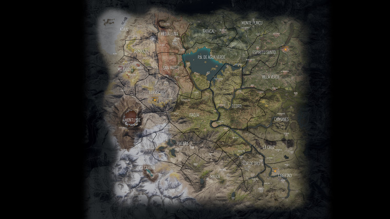 Bolivia Map - Ghost Recon Wildlands